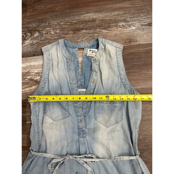 Holding Horses for Anthropologie Chambray Denim dress sz 4 - Picture 6 of 6